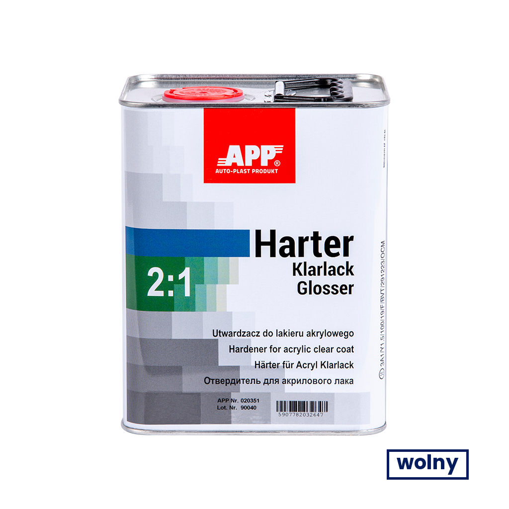Utwardzacz do lakieru bezbarwnego APP Harter Klarlack Glosser 2:1
