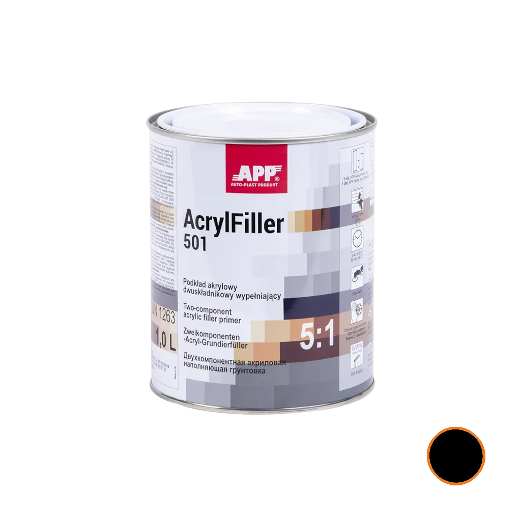 Podkład akrylowy dwuskładnikowy wypełniający APP AcrylFiller 501 5:1