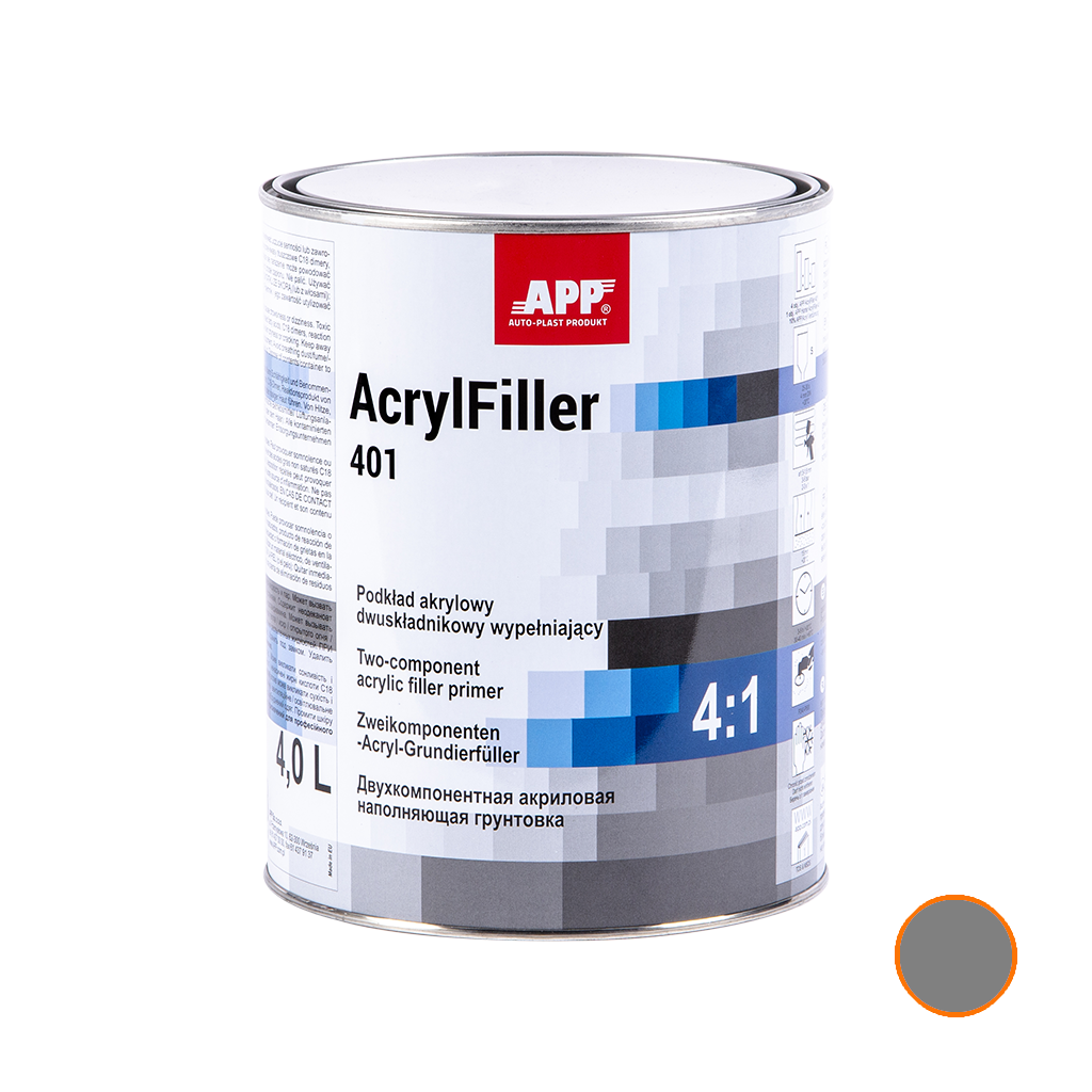 APP AcrylFiller 401 Podkład akrylowy dwuskładnikowy wypełniający