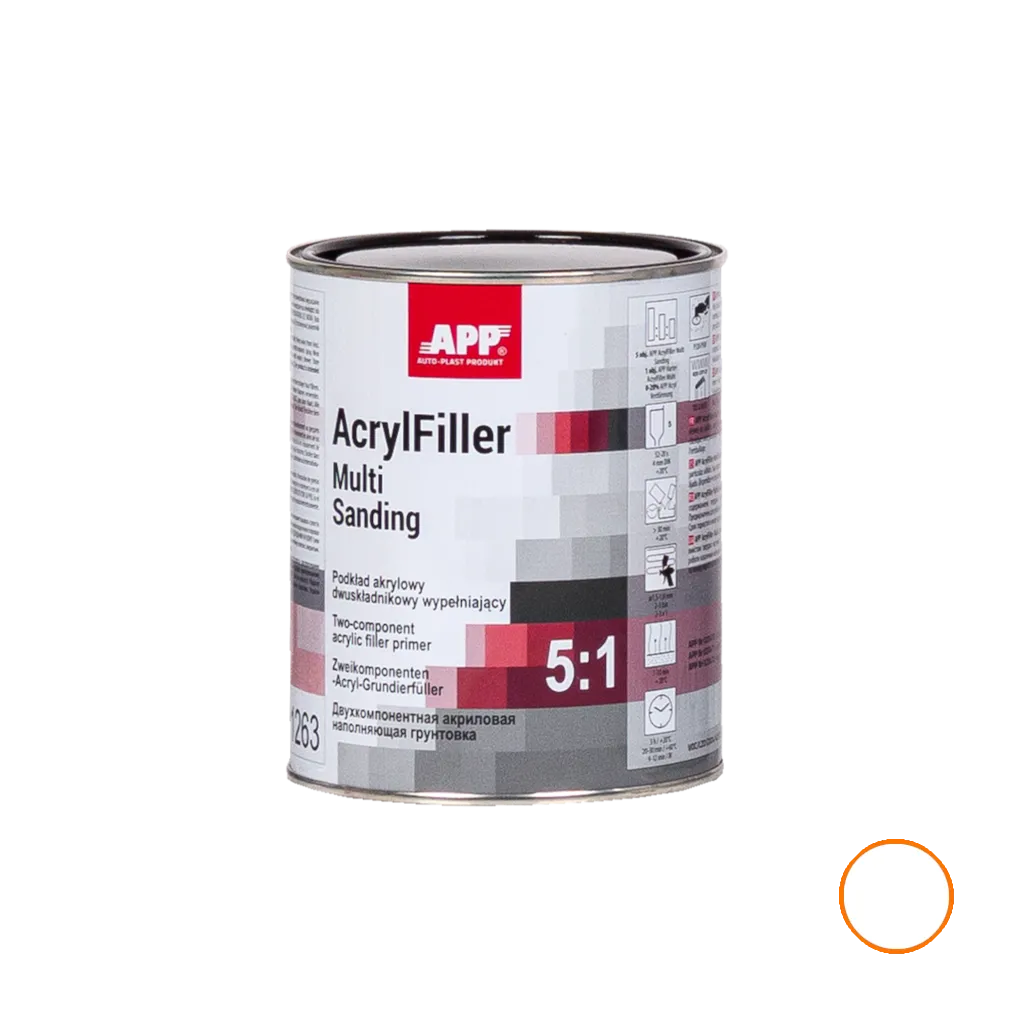 Pokład akrylowy wypełniający APP AcrylFiller Multi Sanding 5:1