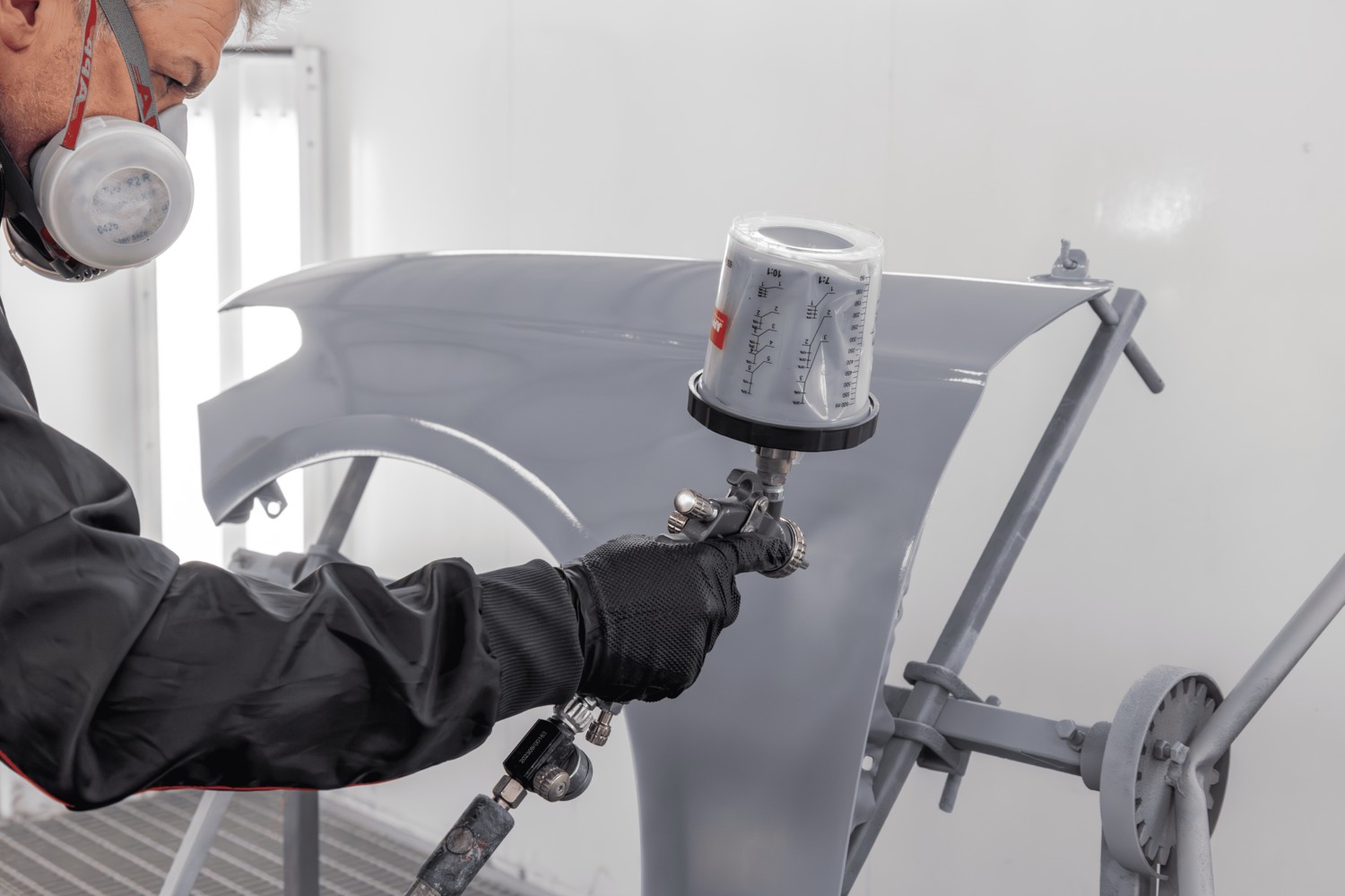 Podkład akrylowy dwuskładnikowy wypełniający APP APP AcrylFiller HQ Fast 4:1 | szary | 1,0L