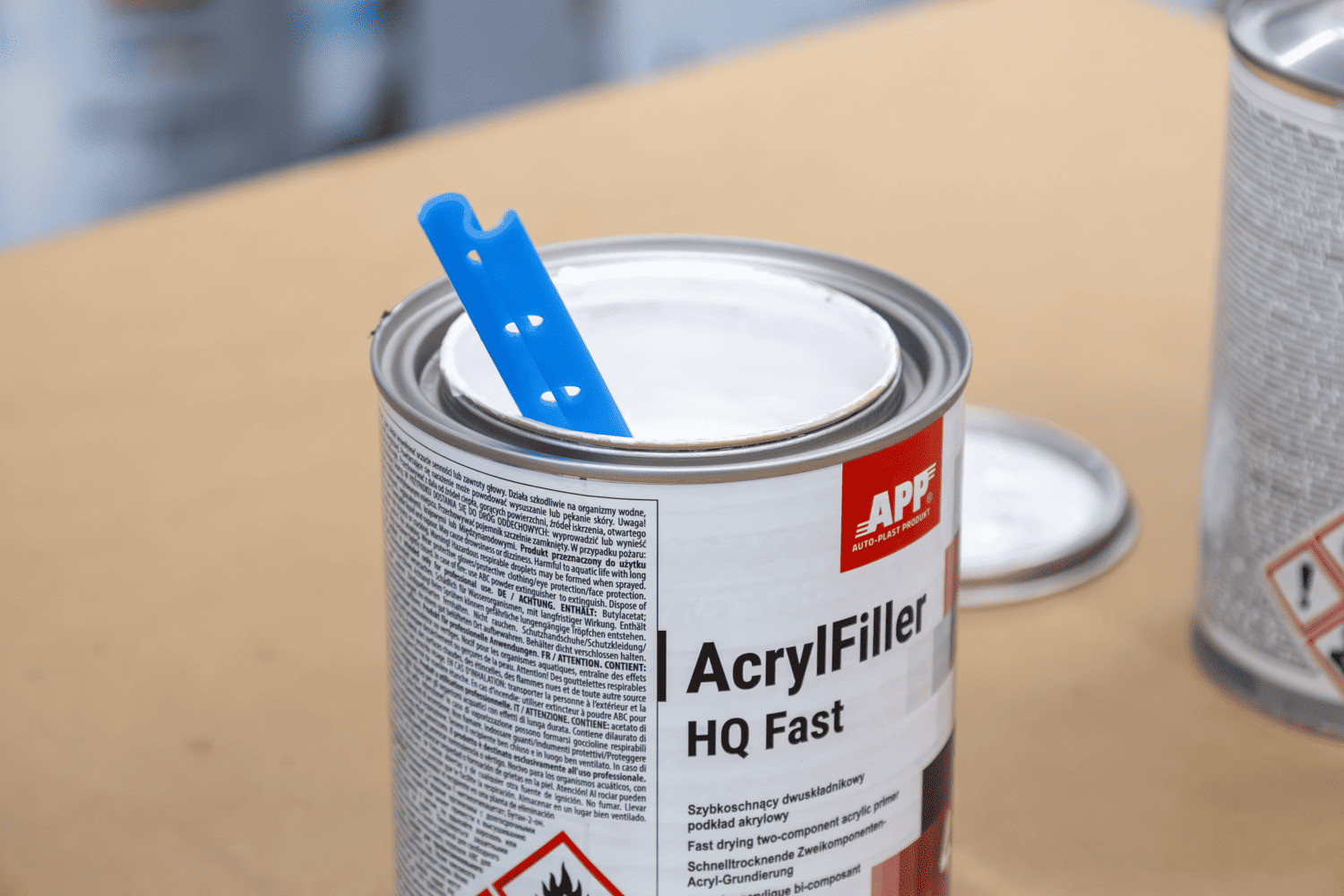 Podkład akrylowy dwuskładnikowy wypełniający APP APP AcrylFiller HQ Fast 4:1 | biały | 1,0L