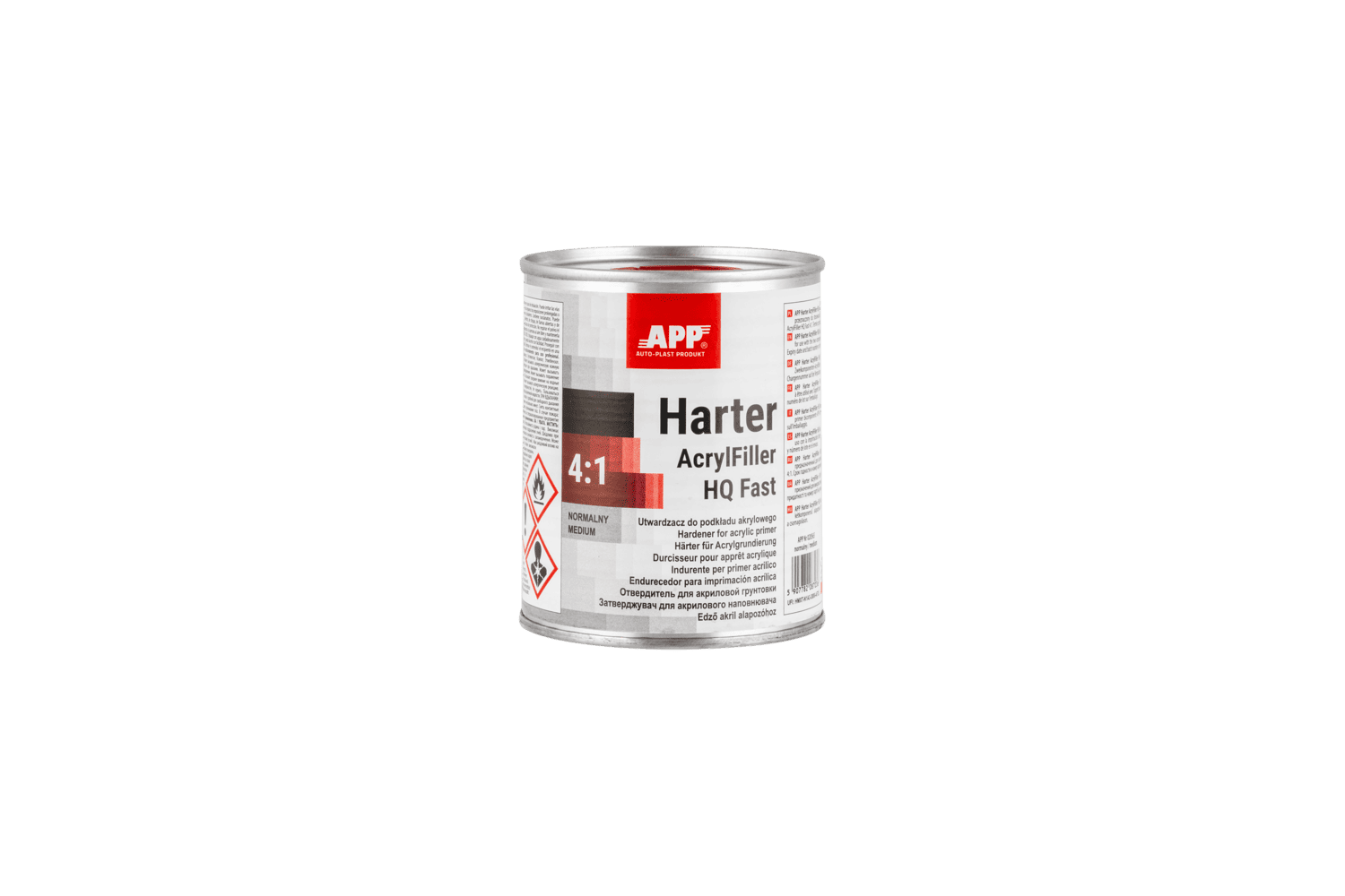 Utwardzacz do podkładu akrylowego APP Harter AcrylFiller HQ Fast 4:1 | normalny | 0,25L