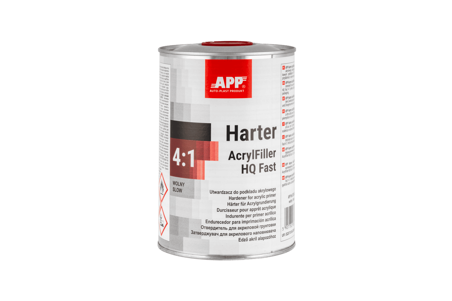 Utwardzacz do podkładu akrylowego APP Harter AcrylFiller HQ Fast 4:1 | wolny | 1L