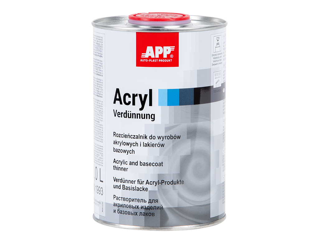 APP Acryl Verdunnung - Rozcieńczalnik do wyrobów akrylowych i lakierów bazowych