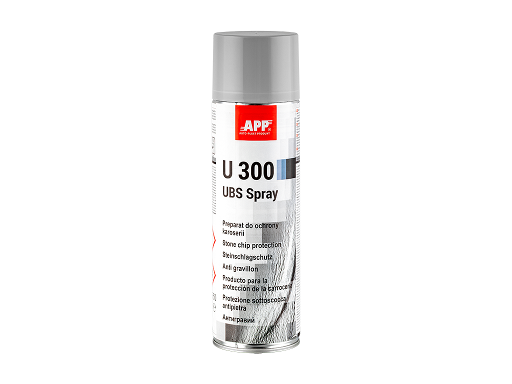 Baranek w sprayu do ochrony karoserii APP U300 UBS | szary | 500ml