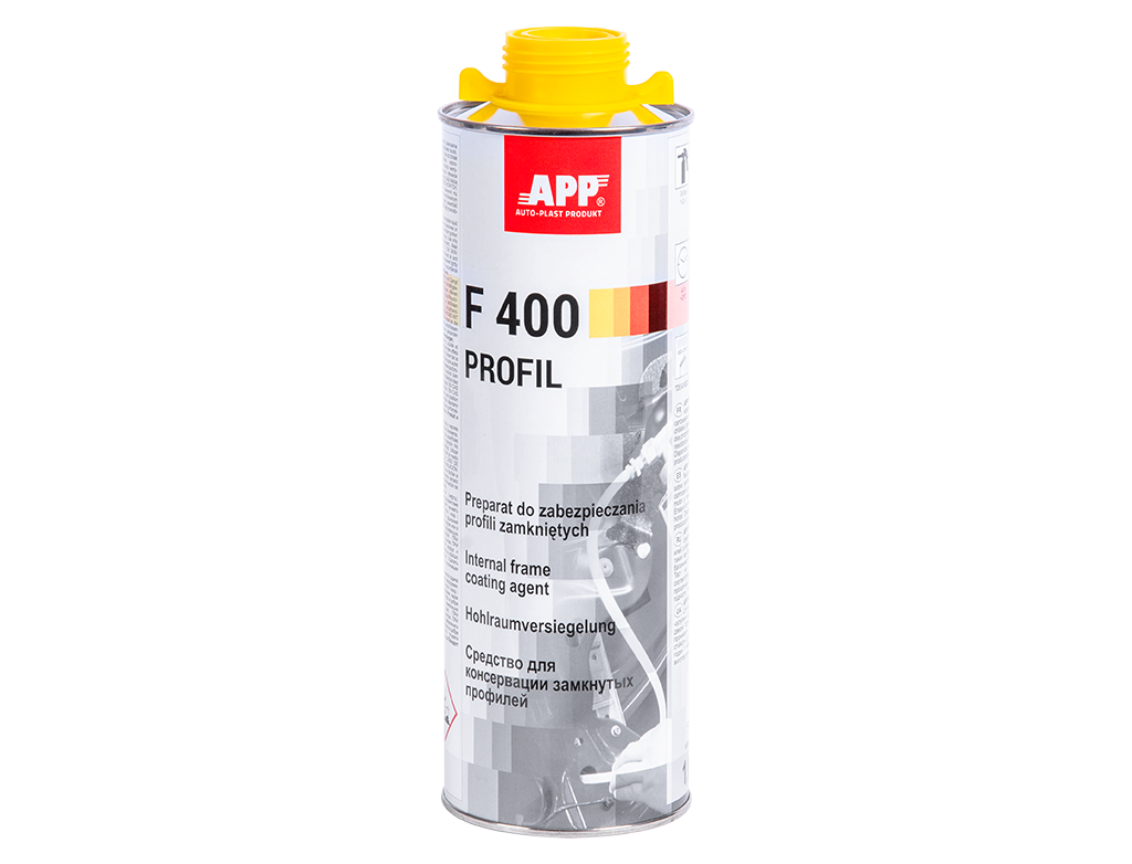 APP F400 Profil Preparat do zabezpieczania profili zamkniętych|bursztynowy | 1,0L
