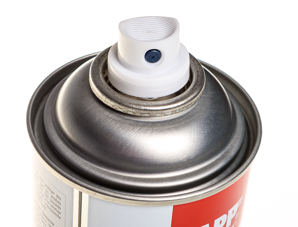Preparat woskowy w sprayu do profili zamkniętych APP F400 | 500 ml | bursztynowy 