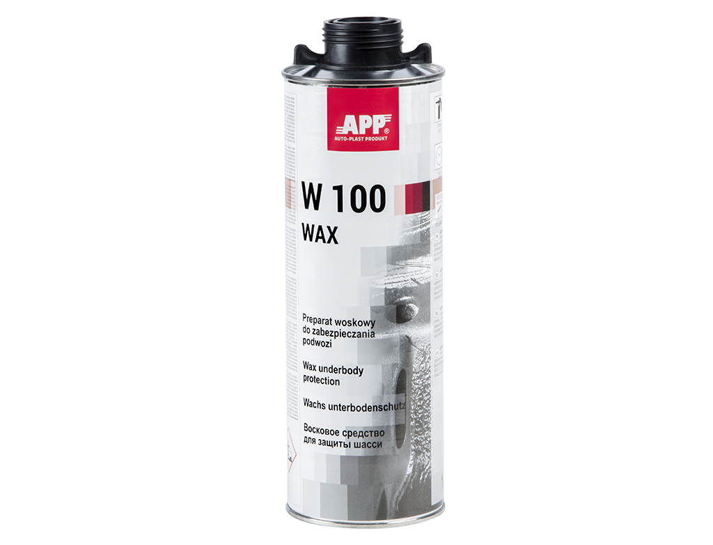 APP W100 WAX Preparat woskowy do zabezpieczania podwozia | 1,0 L|Kolor antracyt