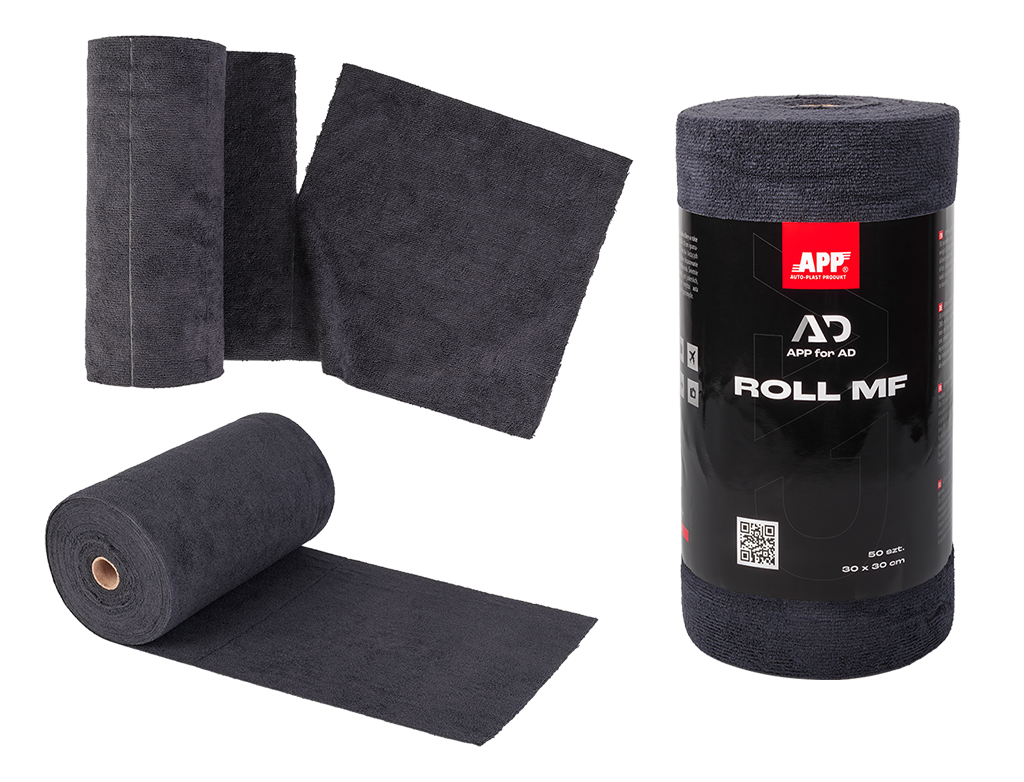 APP for AD Roll MF - Ściereczki z mikrofibry w rolce|280 g/m2 | 30 x 30 cm | 50 szt.
