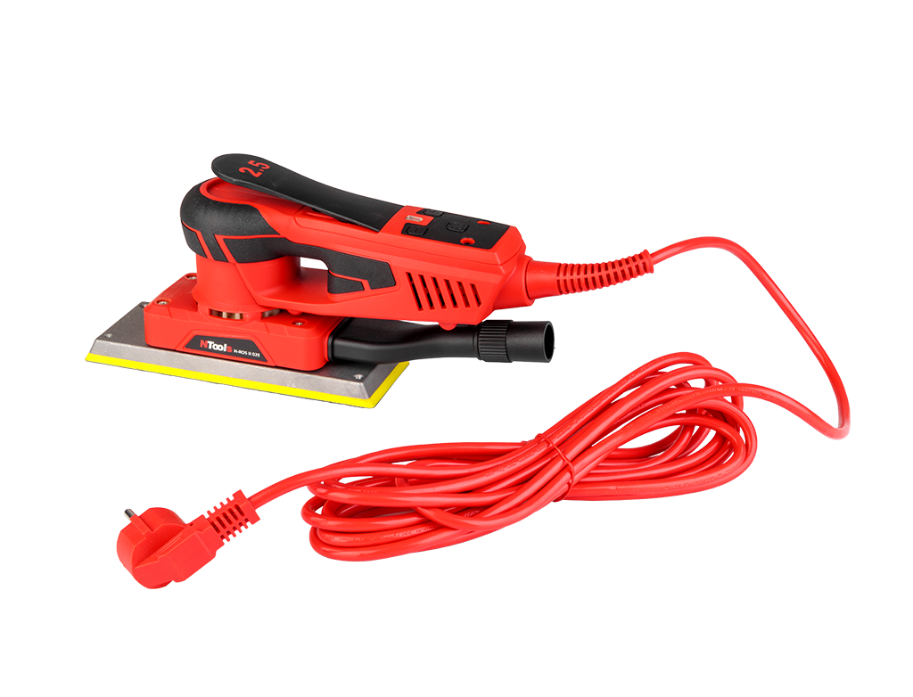 NTools H-ROS II 02E - Bezszczotkowa oscylacyjna szlifierka elektryczna | skok 2,5 mm | 4000-10000 RPM | 70x197 mm