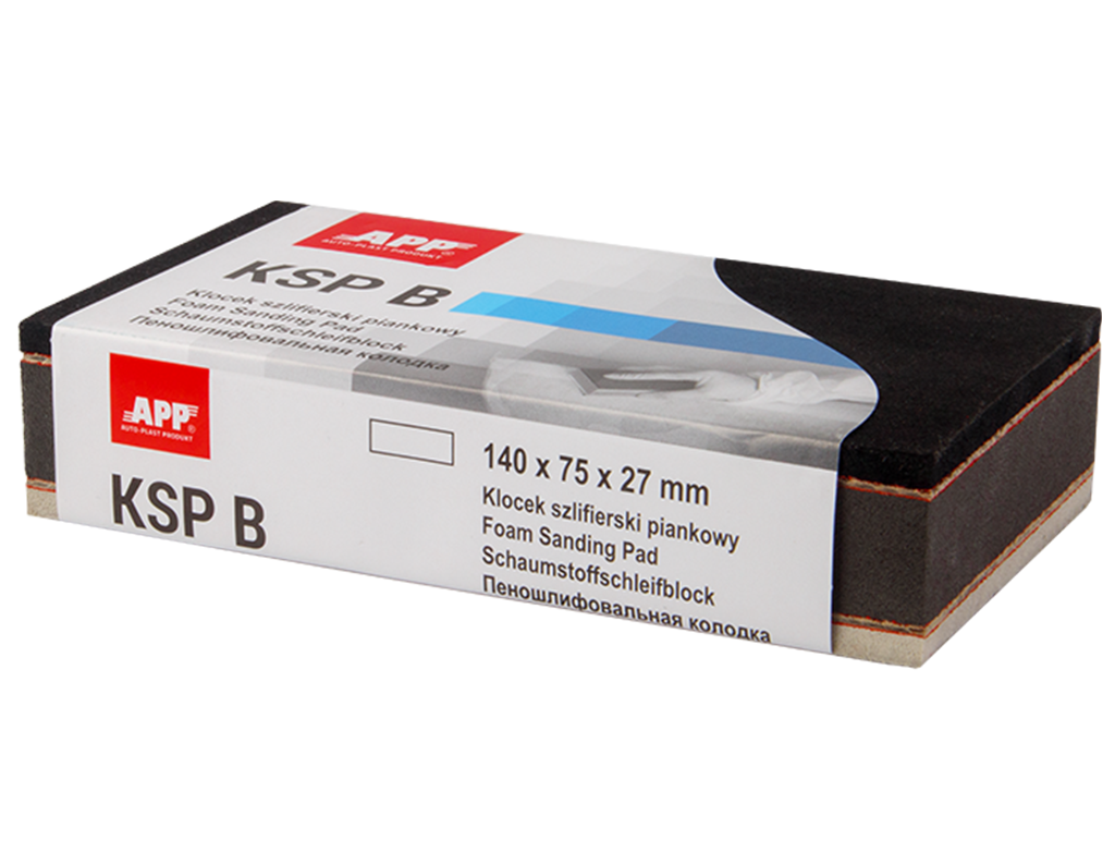 APP KSP - Klocek szlifierski piankowy|Typ B | 140 x 75 x 27 mm