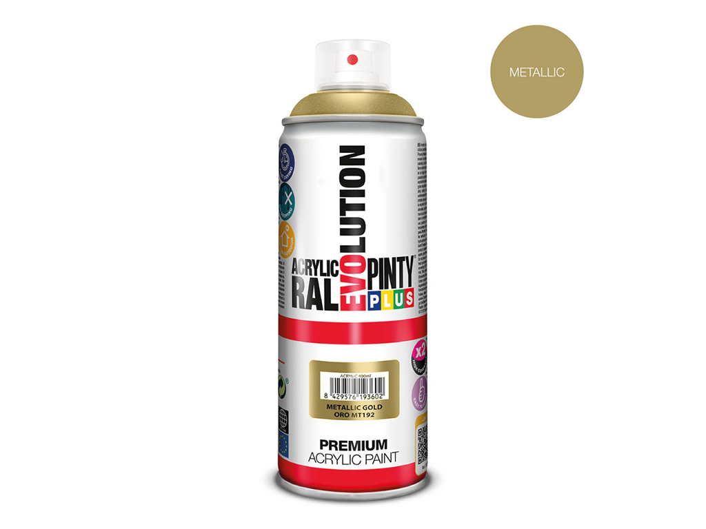 PintyPlus Evolution Metallic Gold MT192|<p>spray | złoty | 400 ml</p>