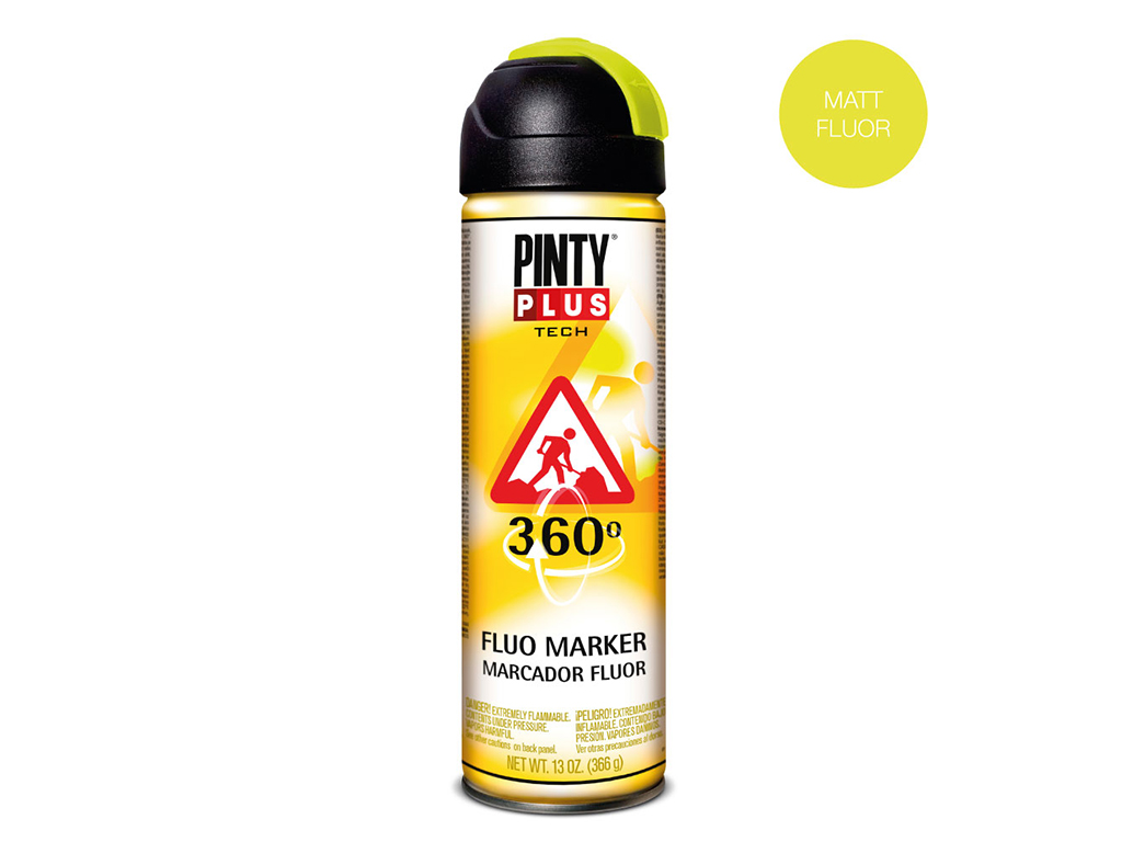 Pintyplus Tech FLUO -  Farba do znakowania fluorescencyjna 360? | 254 | 400ml