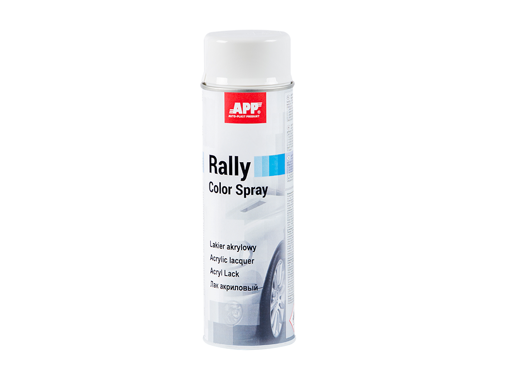 Lakier akrylowy w sprayu APP Rally 500 | biały | 500ml