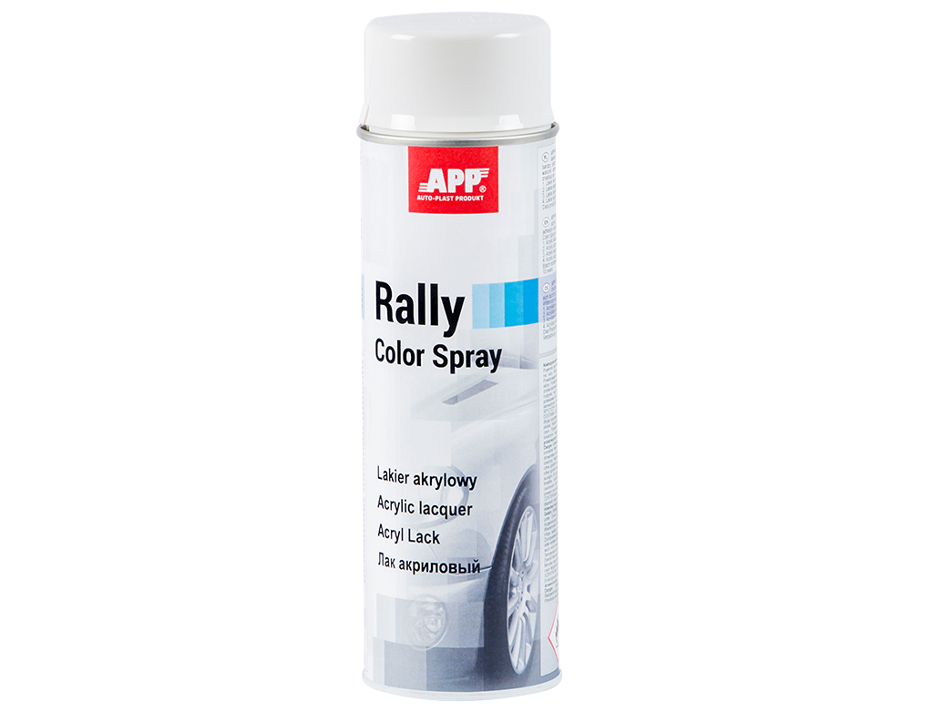 Lakier akrylowy w sprayu APP Rally 600 | biały | 600ml