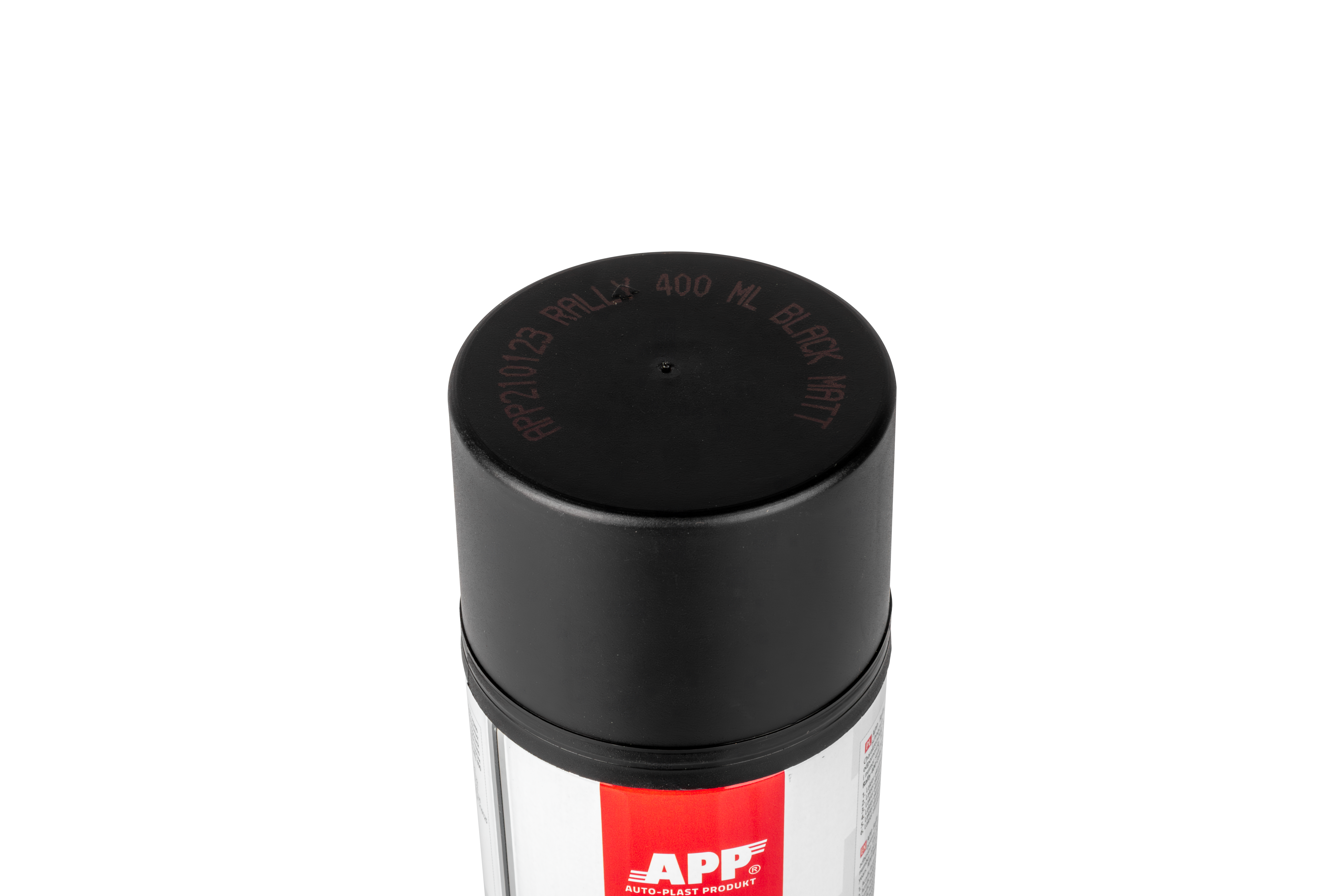 Lakier akrylowy w sprayu APP Rally 400 | czarny matowy | 400ml