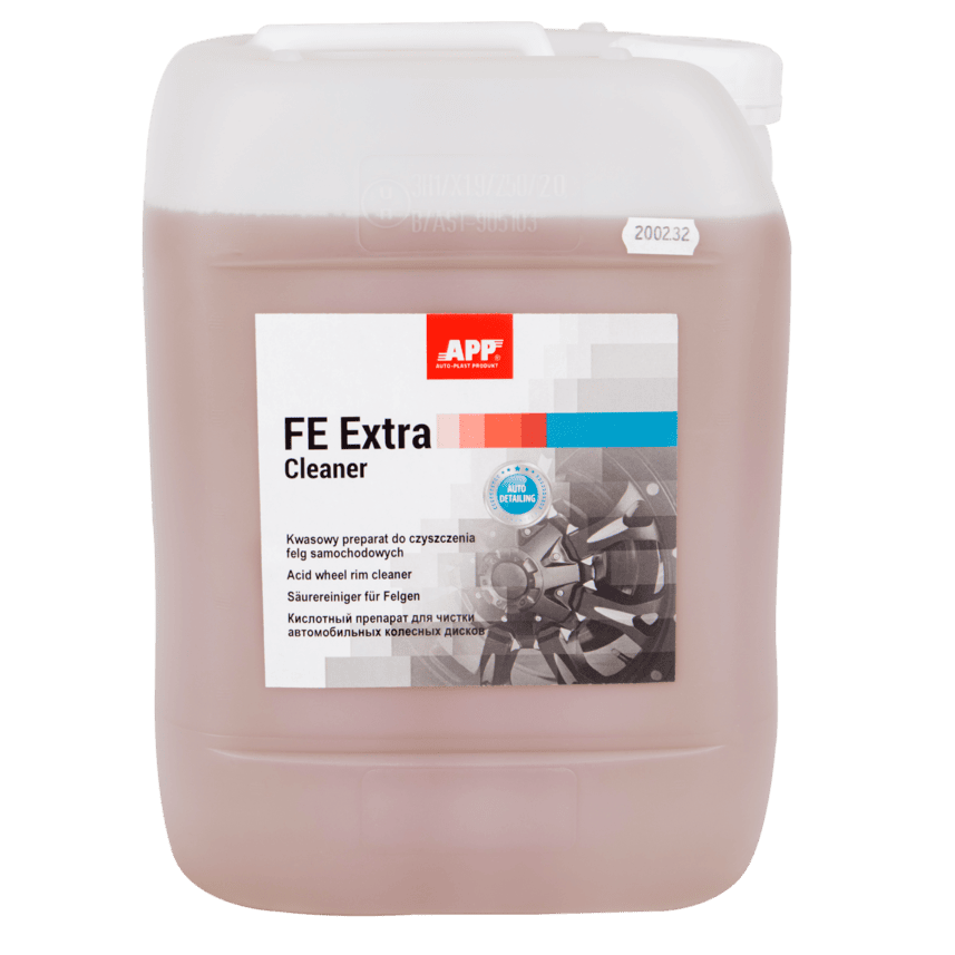 APP FE Cleaner EXTRA - Kwasowy preparat do czyszczenia felg samochodowych | 10,0L