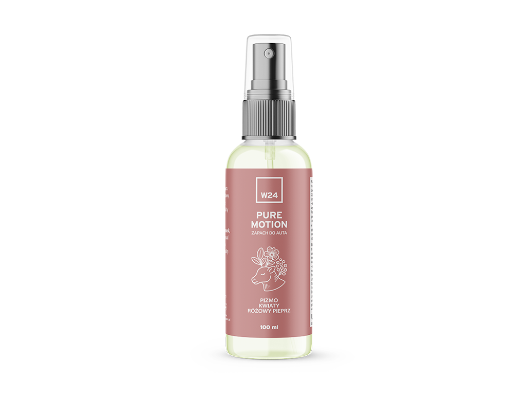 W24 Pure Motion - Zapachy Samochodowe | piżmo, kwiaty, różowy pieprz | 100ml