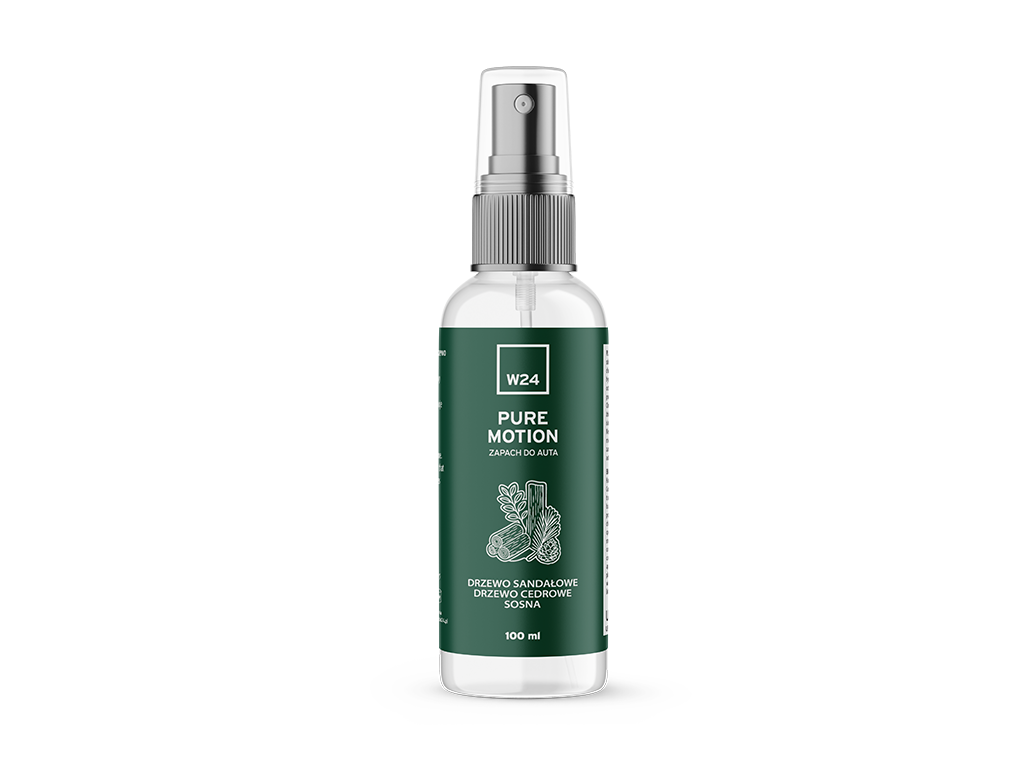 W24 Pure Motion - Zapachy Samochodowe | drzewo sandałowe, drzewo cedrowe, sosna | 100ml