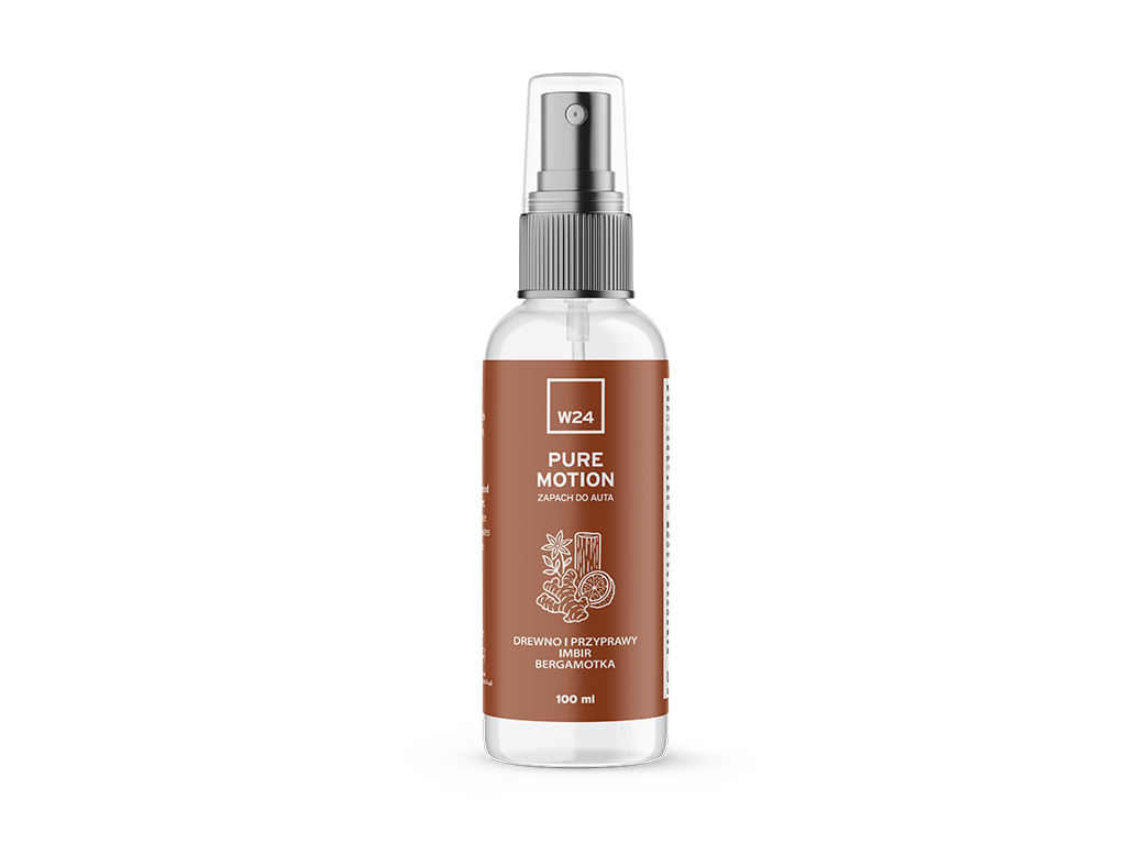 W24 Pure Motion - Zapachy Samochodowe | drewno i przyprawy, imbir, bergamotka | 100ml