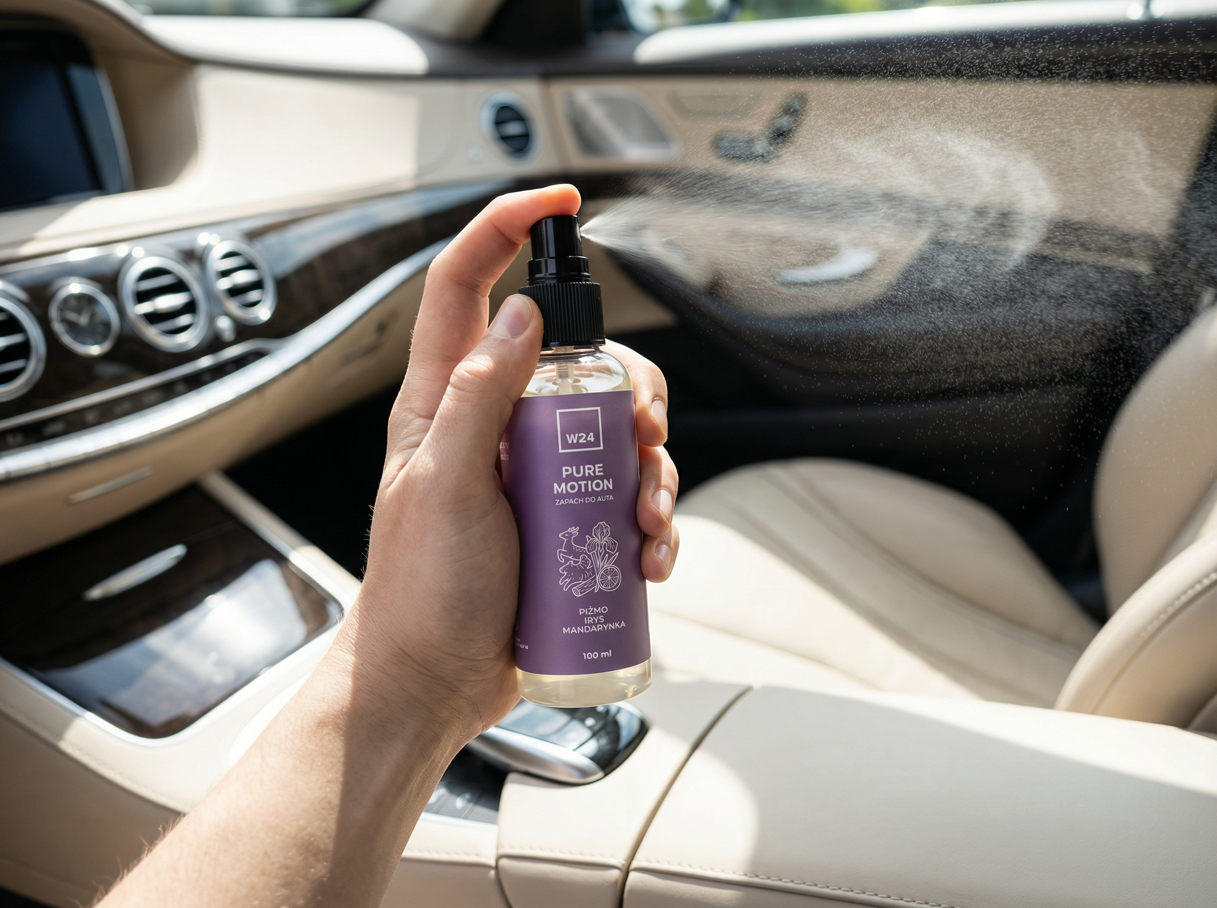 W24 Pure Motion - Zapachy Samochodowe | piżmo, irys, mandarynka  | 100ml