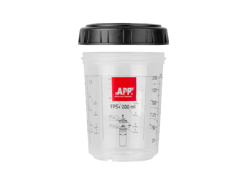 APP Fast Preparation  System - Kubek twardy z podziałką i nakrętką | 200 ml | op (2szt)|