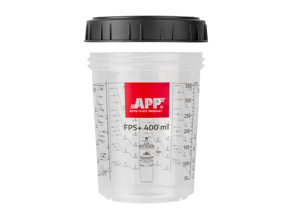 APP FPS Fast Preparation System - System jednorazowych kubków miękkich i pokrywek z filtrem oraz kubki twarde | 400 ml | op (2szt)