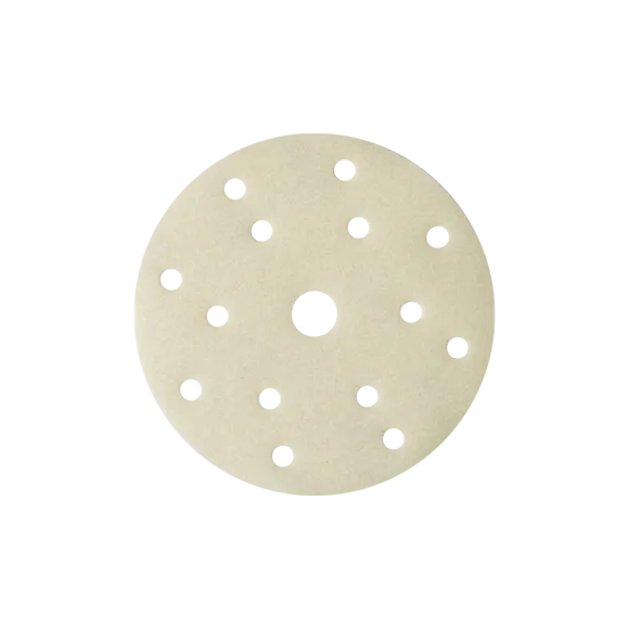 NTools CSD - Ceramiczny krążek ścierny 14+1 otworów | P400 | Kolor beżowy | d150 | opak. (100 szt)