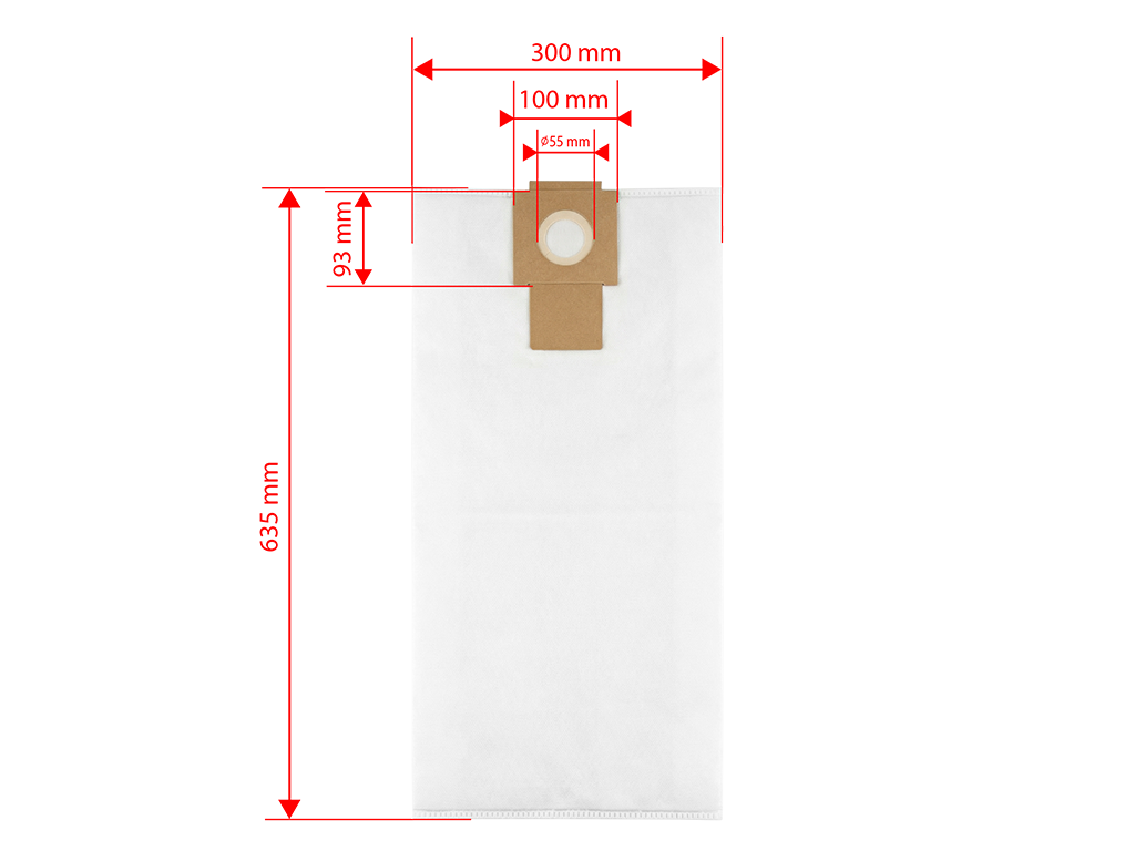 NTools WFM 40 - Worek materiałowy na pył do odsysaczy NTools VC 40EP | Class M | Baiły | 40L
