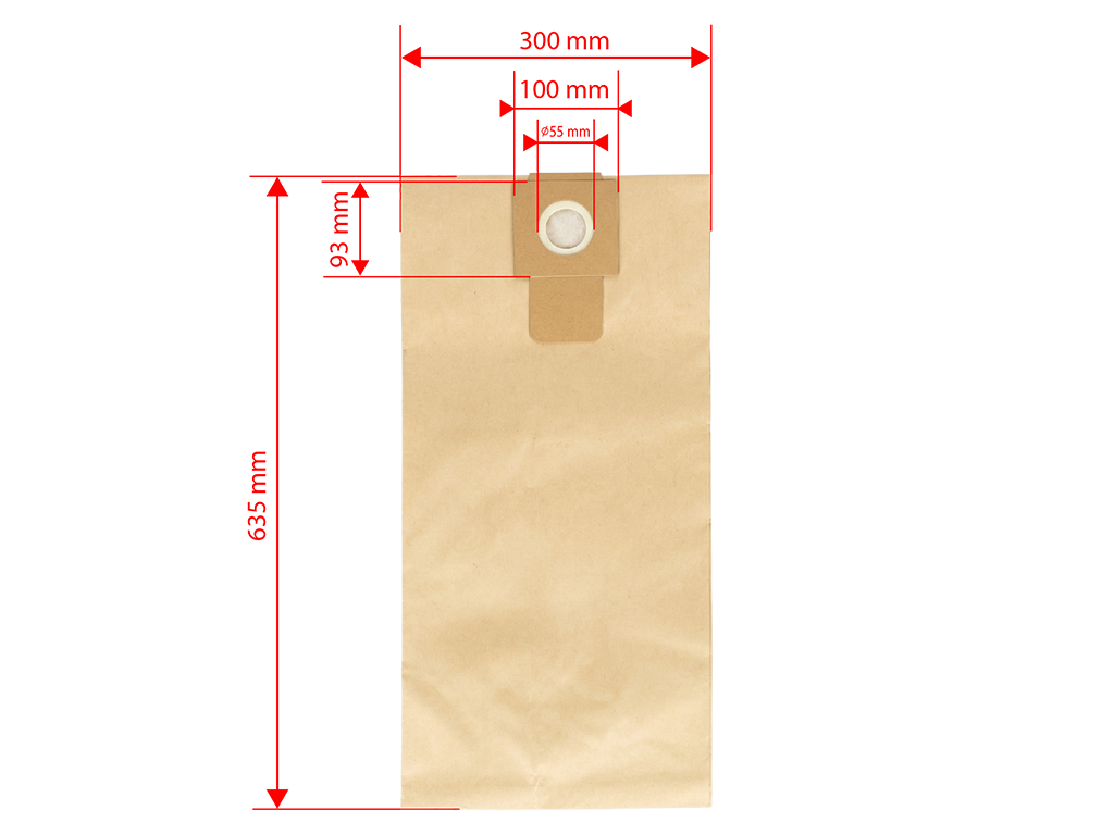 NTools WFP 40 - Worek papierowy na pył do odsysaczy NTools VC 40EP | szary | 40L