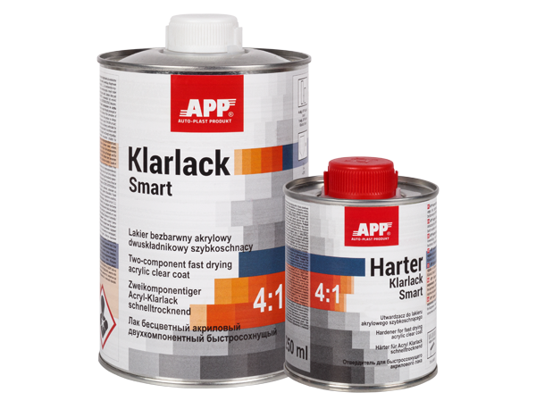 APP Harter Klarlack Smart 4:1 - Utwardzacz do lakieru akrylowego szybkoschnącego | 0,25L | 