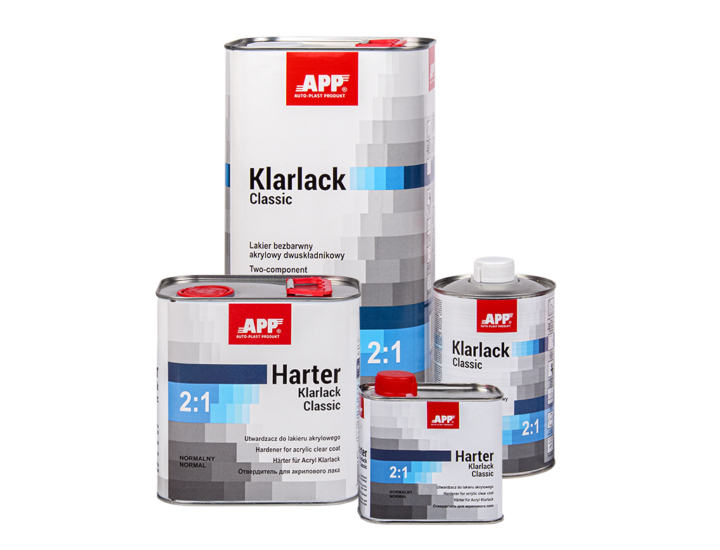 APP Klarlack Classic 2:1 - Lakier?bezbarwny?akrylowy?dwuskładnikowy | bezbarwny | 5,0L