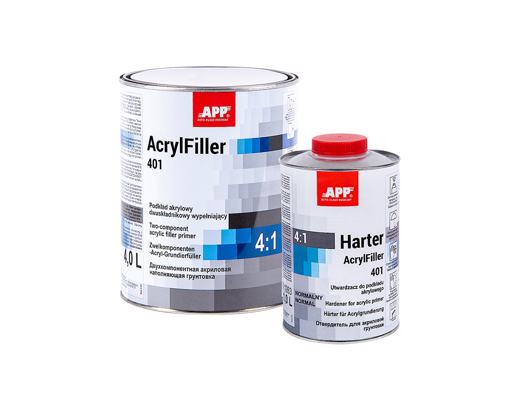 APP Harter AcrylFiller 401 4:1 - Utwardzacz do podkładu akrylowego | Szybki | 1,0L