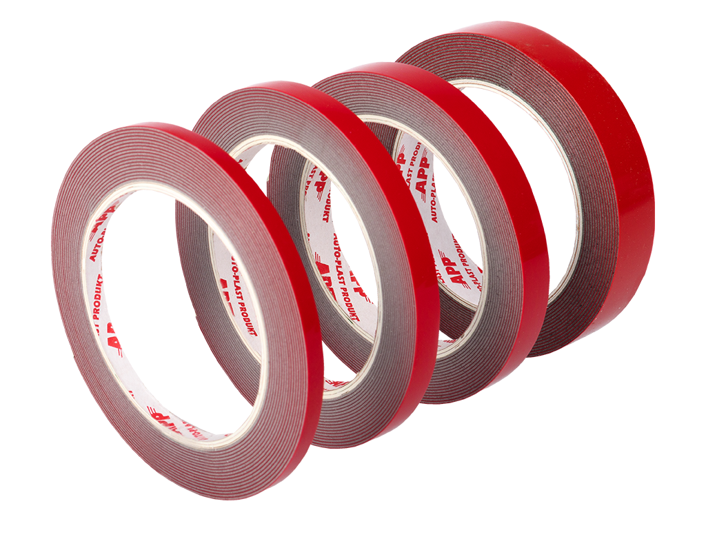 APP Acryl Tape Taśma dwustronnie klejąca akrylowa | 19 mm x 10 m | Kolor czerwony