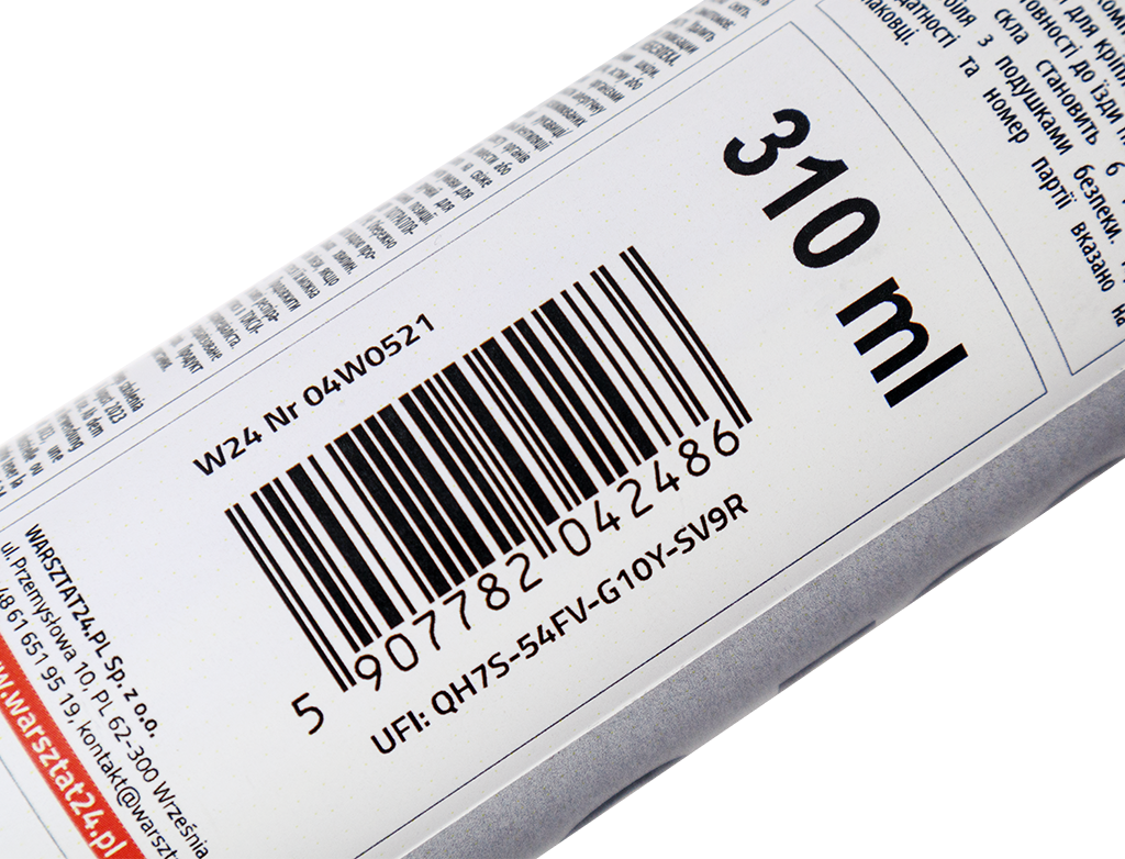 W24 AG 500 Klej do montażu szyb samochodowych | Kartusz | 310 ml