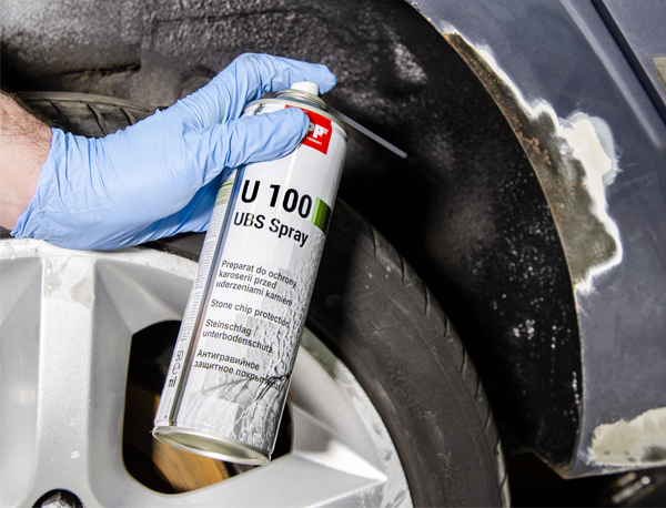 APP U100 UBS Spray Preparat do ochrony karoserii przed uderzeniami kamieni. | Kolor czarny | 0,5 l
