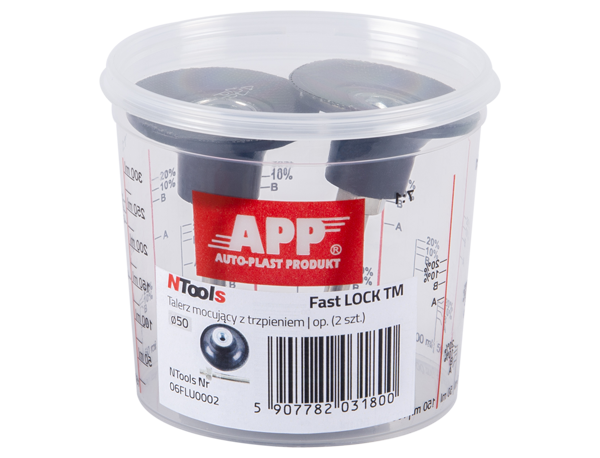NTools Fast LOCK TM - Tarcza wsporcza d50 ze złączem TR i trzpieniem | 6mm | d50 | opak. (2szt)
