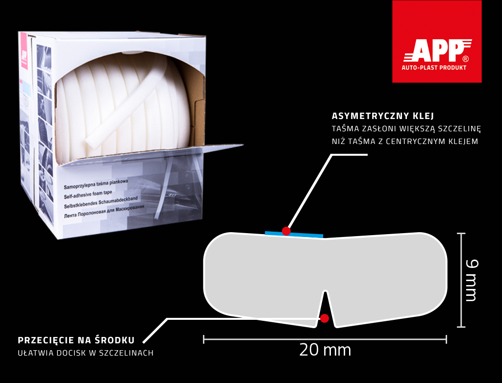 APP Wide Tape | 20 mm x 50 m