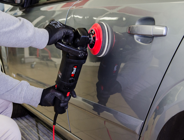 APP QUARTZ Q811 - Gąbki polerskie warstwowe d135 i d160 / h25 otwarto komórkowe białe, twarde, mocowane na rzep | biały | d160 | h25 | 