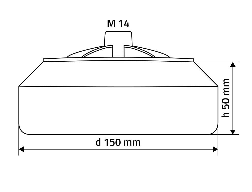 APP M14 Foam Pad - Gąbka polerska | Kolor czarny | miękka  | M14 | d150 | h50