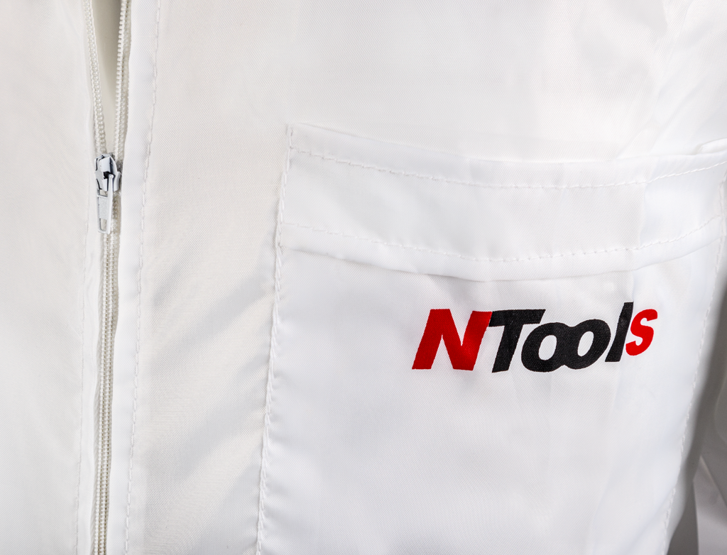 NTools KNB 55 - Kombinezon roboczy nylonowo – bawełniany | Bez logo | Kolor biały | S