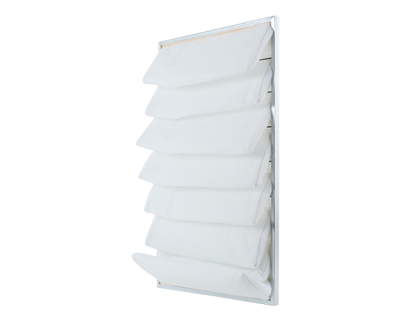 APP FK 307 - Filtr kieszeniowy - USI typ D | 1 x 8 kieszeni z ramką | 220 g/m2 | 1168 x 598 x 200 mm