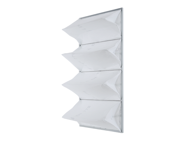 APP FK 321 - Filtr kieszeniowy PREMIUM G4 pasujący do kabin lakierniczych typu WBS | 4 kieszenie z ramką | 1182 x 585 x 300 mm
