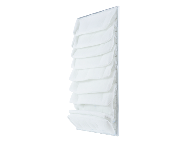 APP FK 356 - Filtr kieszeniowy pasujący do kabin lakierniczych typu Blowtherm (strefa) | 10 kieszeni z ramką | 1195 x 485 x 200 mm