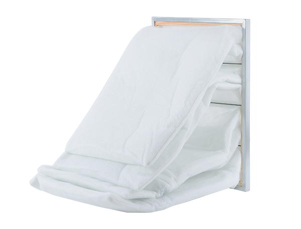 APP FK 370 - Filtr kieszeniowy - pasujący do kabin lakierniczych typu SAIMA | 4 kieszenie z ramką | 220 g/m2 | 590 x 450 x 700 mm
