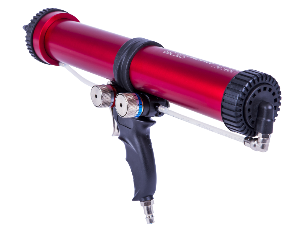 NTools PWW 400 - Pneumatyczny wyciskacz wielozadaniowy z tłokiem teleskopowym do kartuszy 290 ml i 310 ml oraz saszetek 400 ml