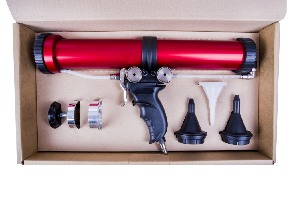 NTools PWW 400 - Pneumatyczny wyciskacz wielozadaniowy z tłokiem teleskopowym do kartuszy 290 ml i 310 ml oraz saszetek 400 ml