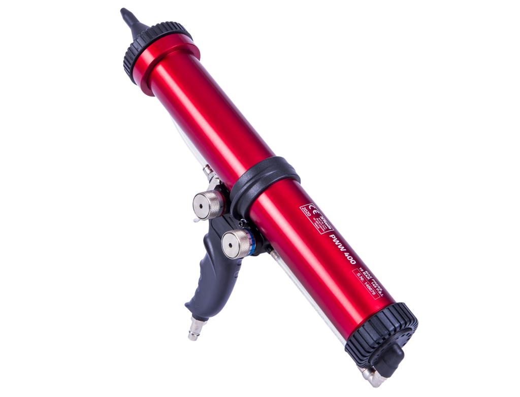 NTools PWW 400 - Pneumatyczny wyciskacz wielozadaniowy z tłokiem teleskopowym do kartuszy 290 ml i 310 ml oraz saszetek 400 ml