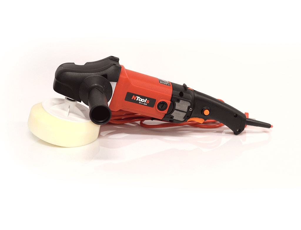 NTools RP II 180E  - Polerka elektryczna z płynną regulacją obrotów | 1400W | 500-3000 RPM | 3,20kg